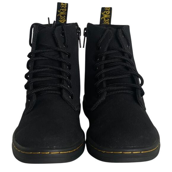 Dr. Martens Junior Marley Black Canvas Casual Boots size 13 - Picture 2 of 6